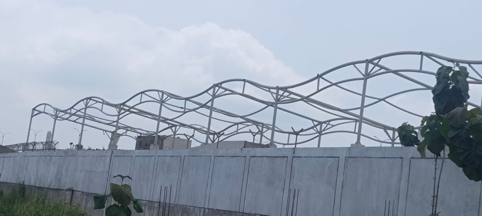 Tensile structure fabrication and installation process