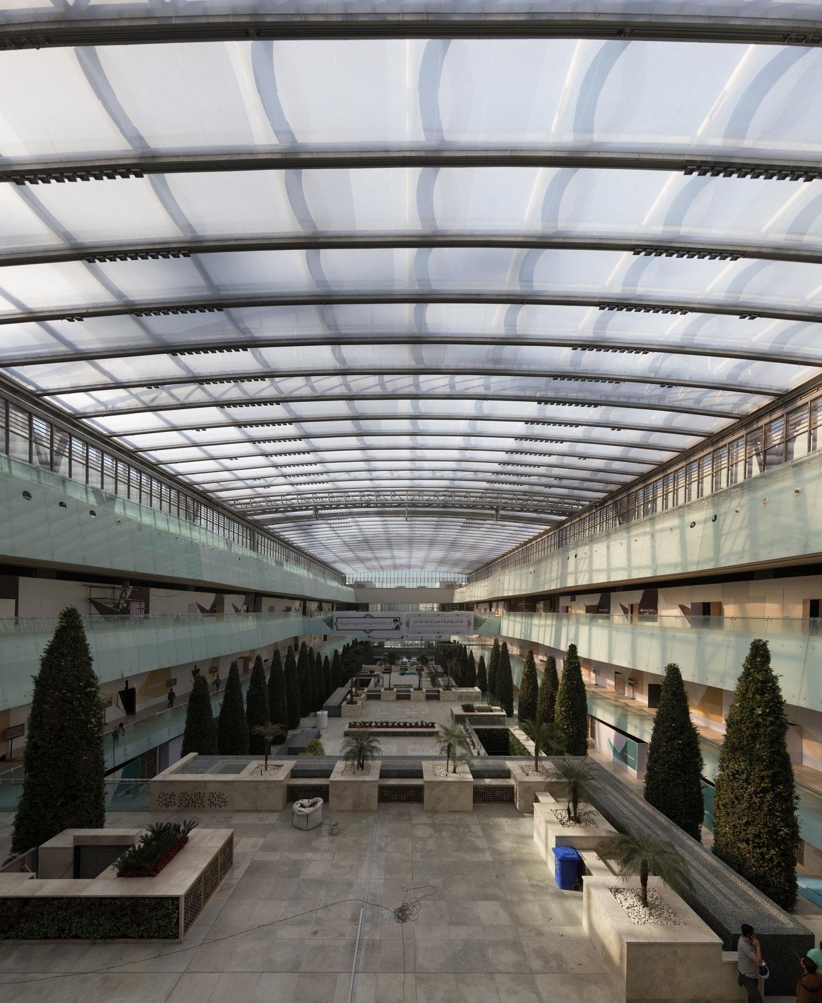 PVC PVDF and PTFE tensile roofing fabric comparison