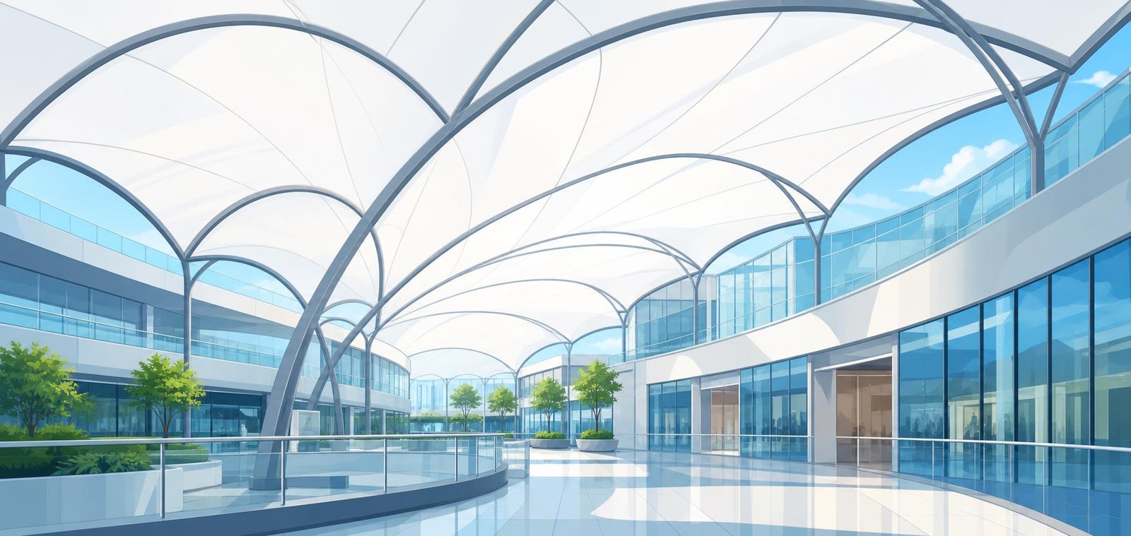Daylighting roof concept for commercial building