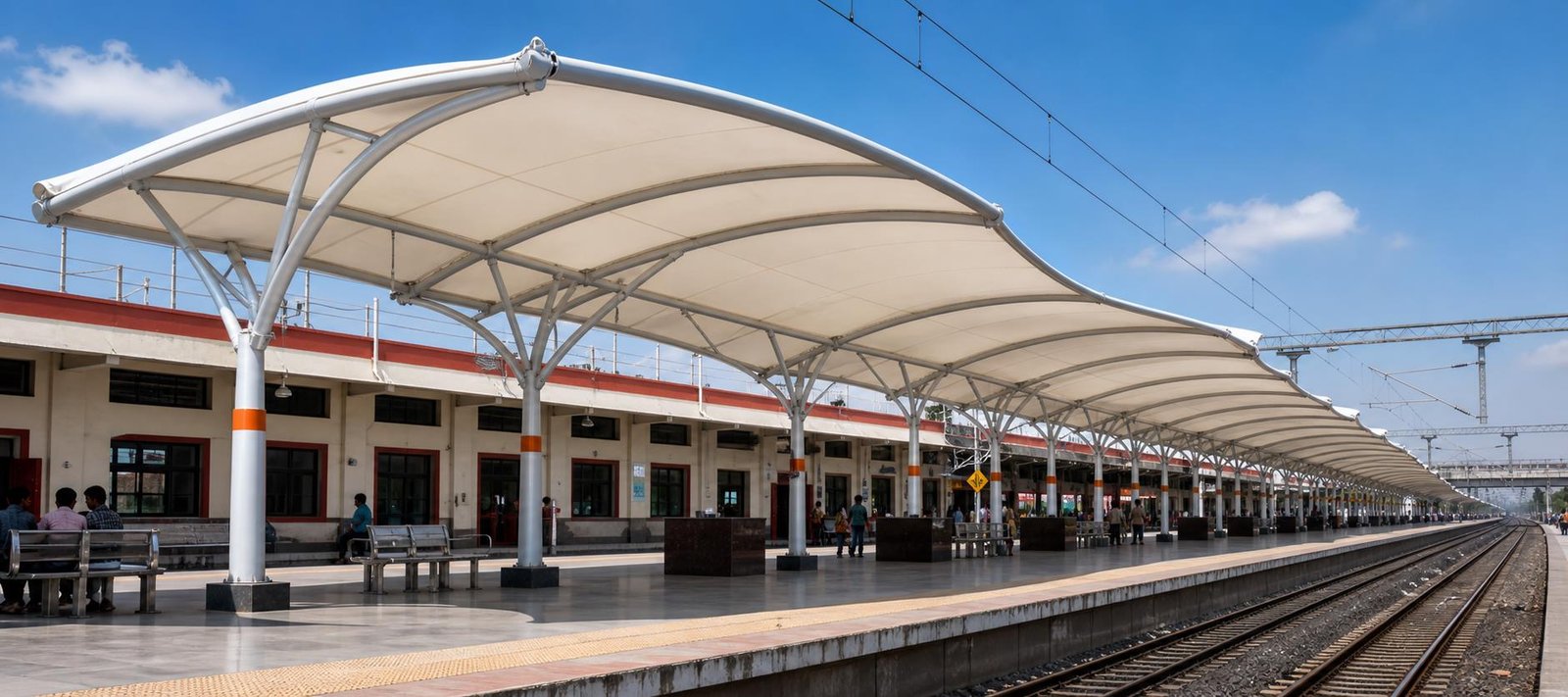 Railways tensile structure project