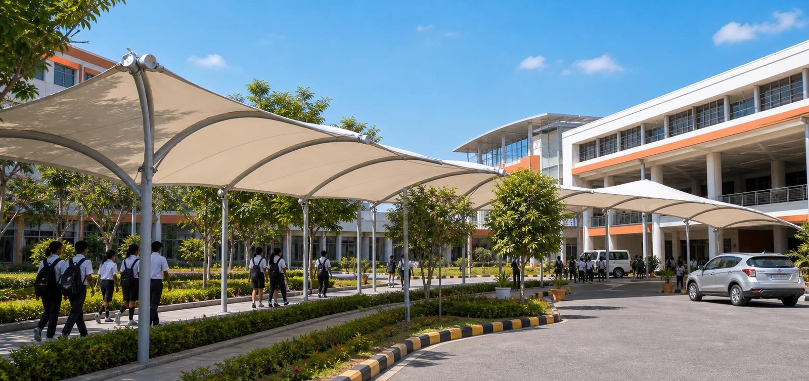 Schools Colleges tensile structure project
