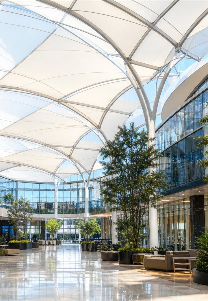 Atrium Tensile Structure real project image