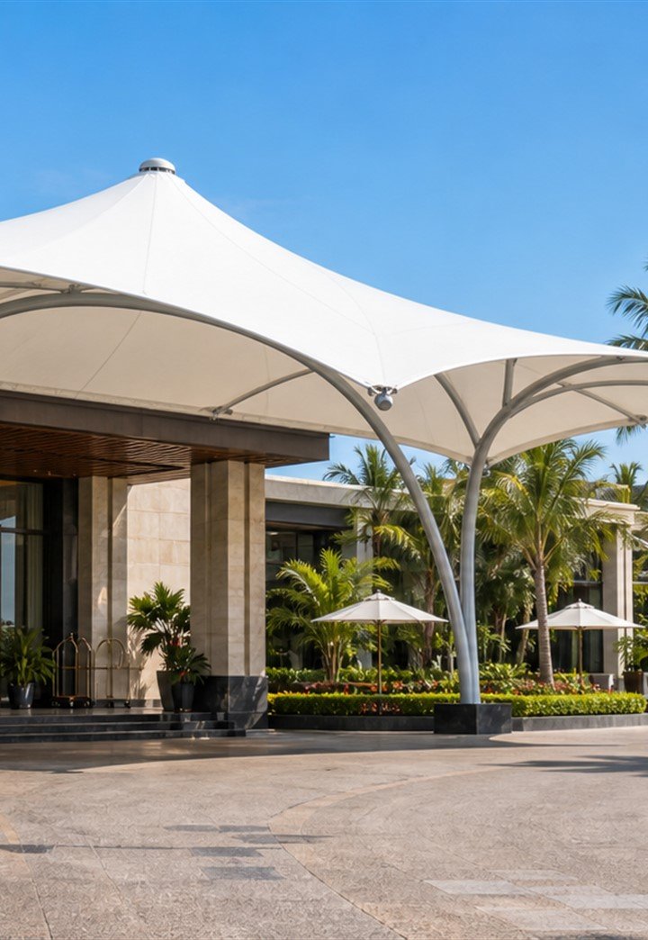 Restaurant Tensile Structure real project image