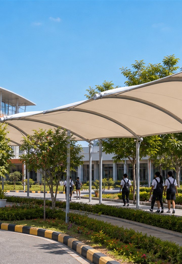 School Tensile Structure real project image